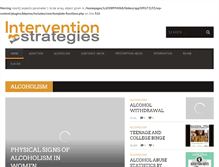 Tablet Screenshot of interventionstrategies.com
